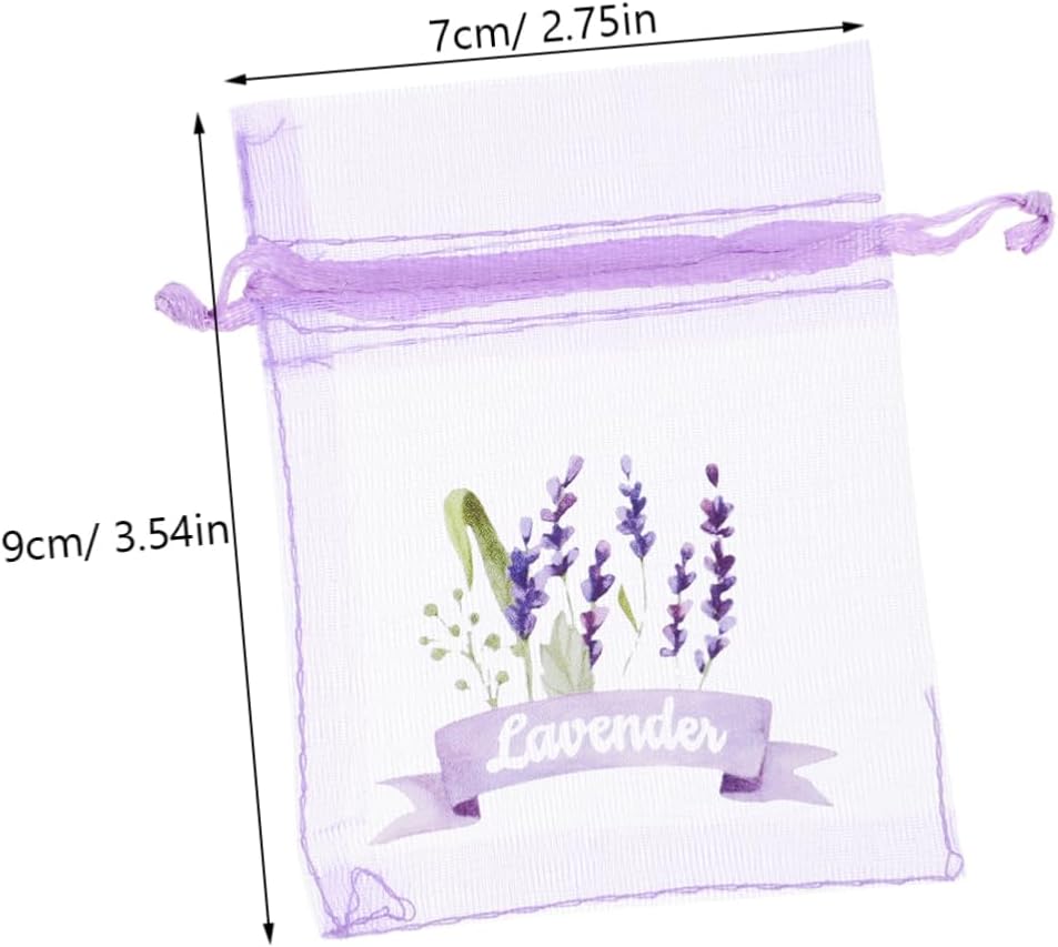 ABOOFAN 20pc Lavender Sachet Bags Empty Mesh Storage Pouches