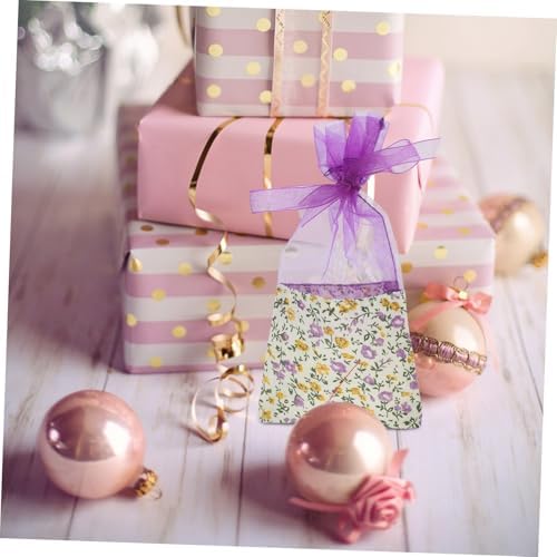 Happyyami 10pcs Lavender Sachet Bags with Drawstring Closure