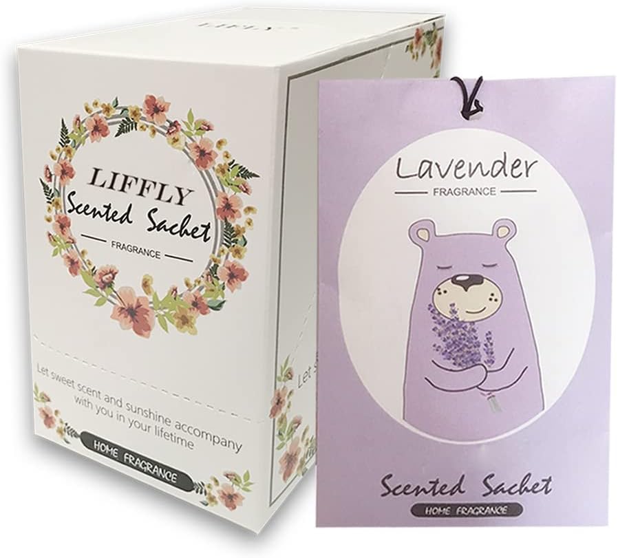 14 Pack Lavender Scented Sachets for Drawer and Closet