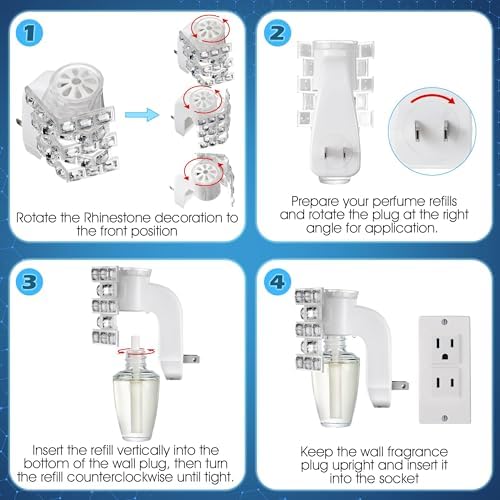 Hohean Wall Fragrance Plug In with Night Light