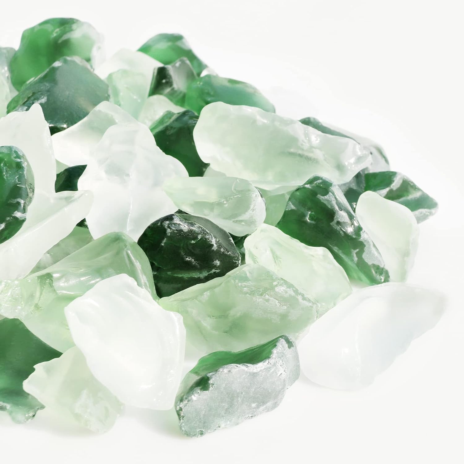 Ausluru 5LB Frosted Sea Glass Vase Fillers