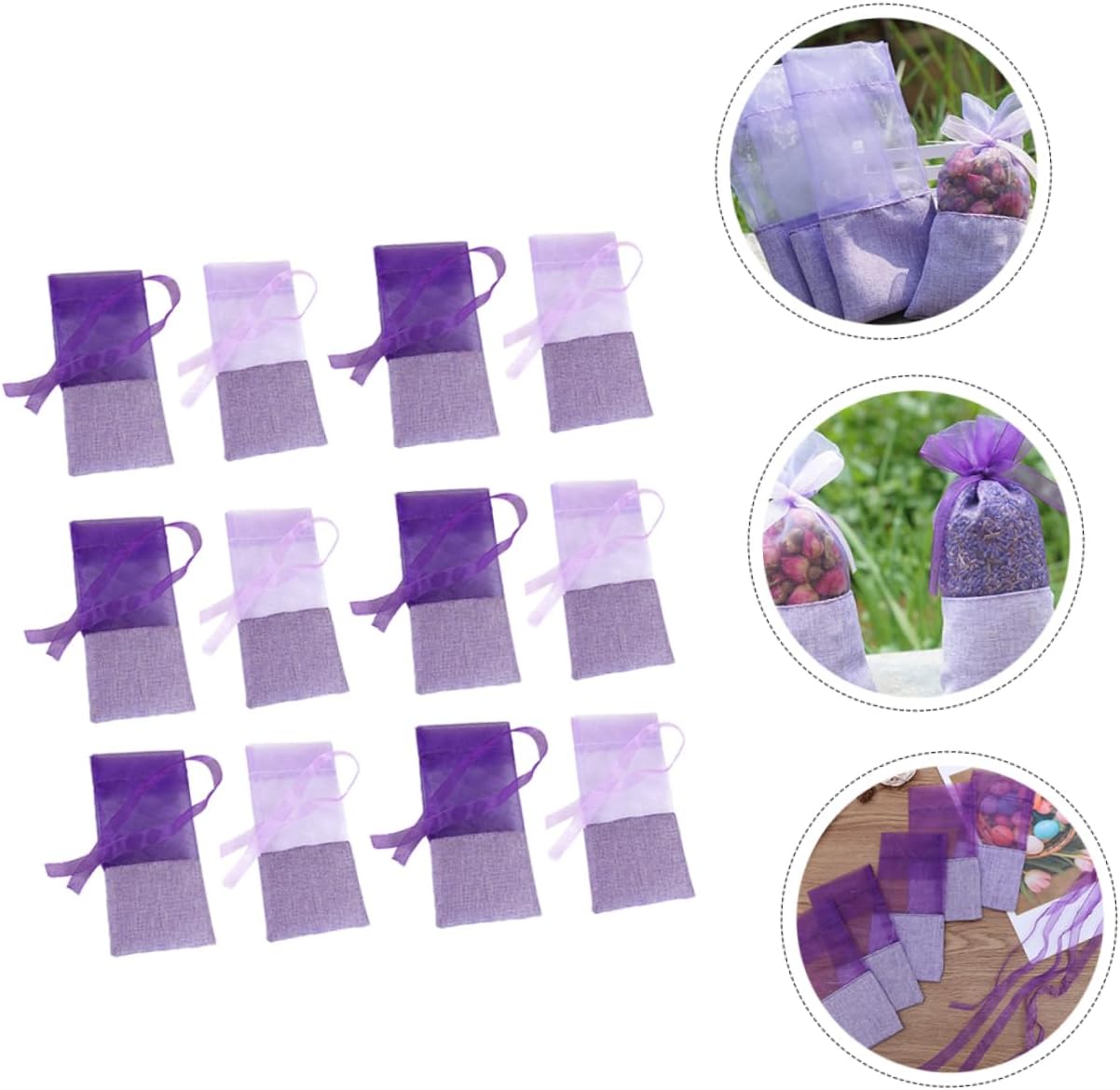 Vaguelly 24Pcs Lavender Sachet Bags for Home and Travel