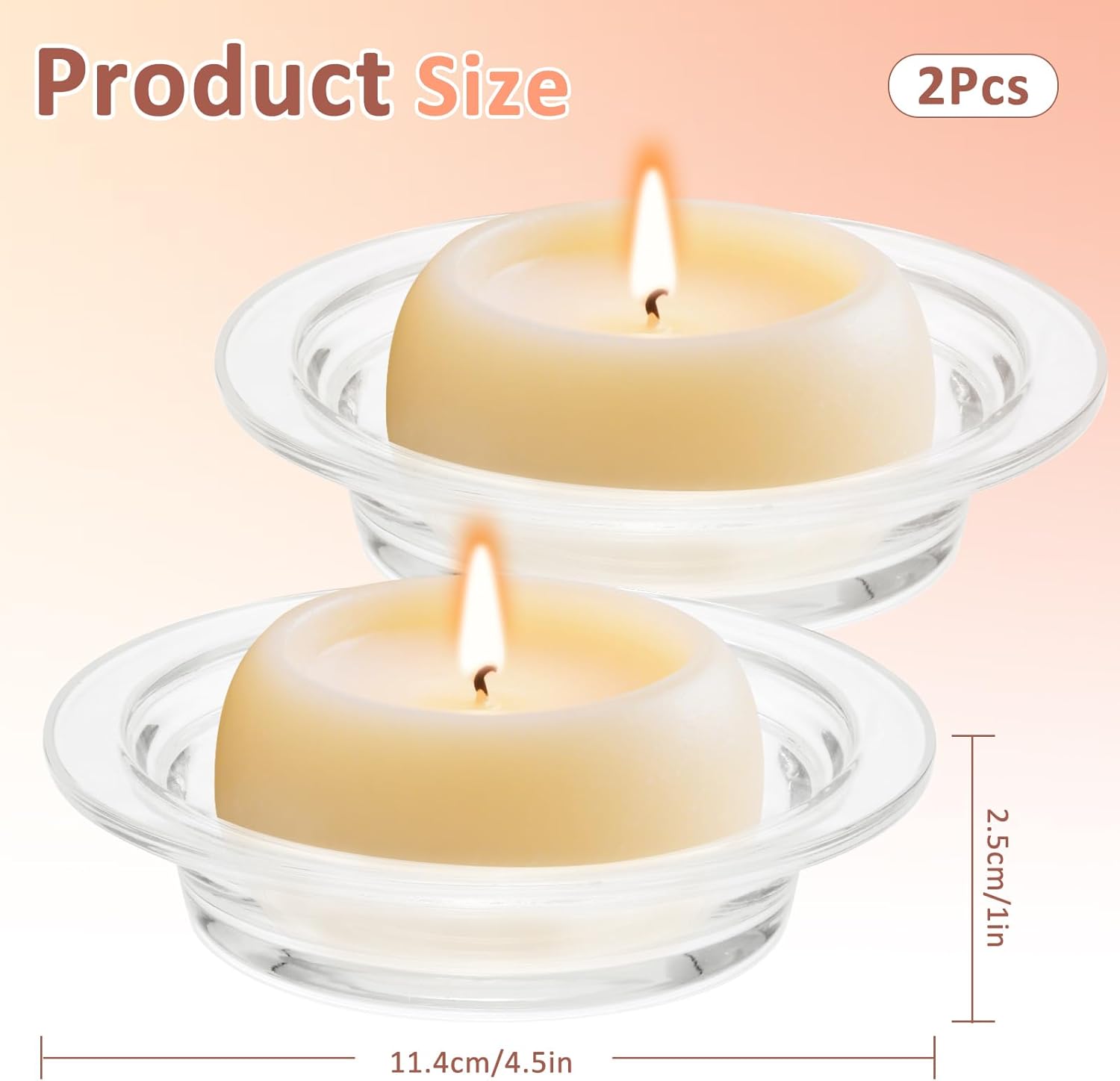 2Pcs Glass Wax Warmer Dish for Aromatherapy Lamps