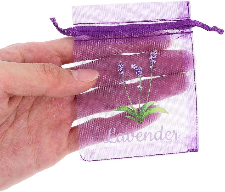 LUOZZY 50pcs Lavender Sachet Bags with Drawstring