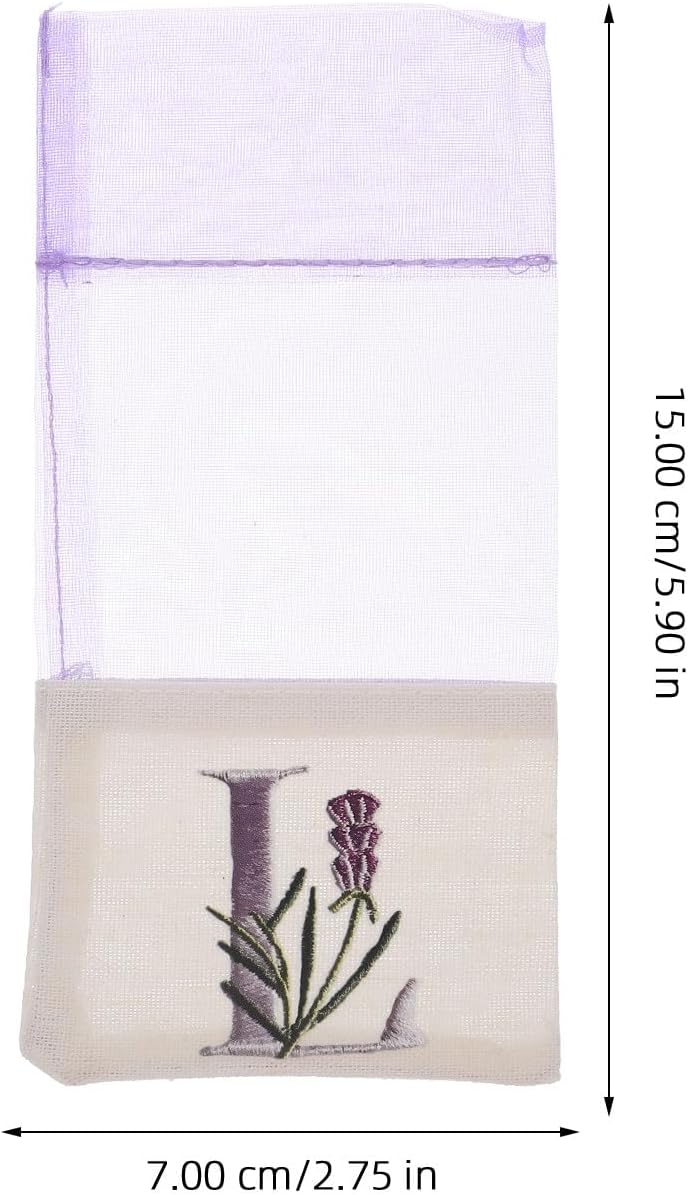 LOGOFUN 10PCS Lavender Sachet Drawstring Bags