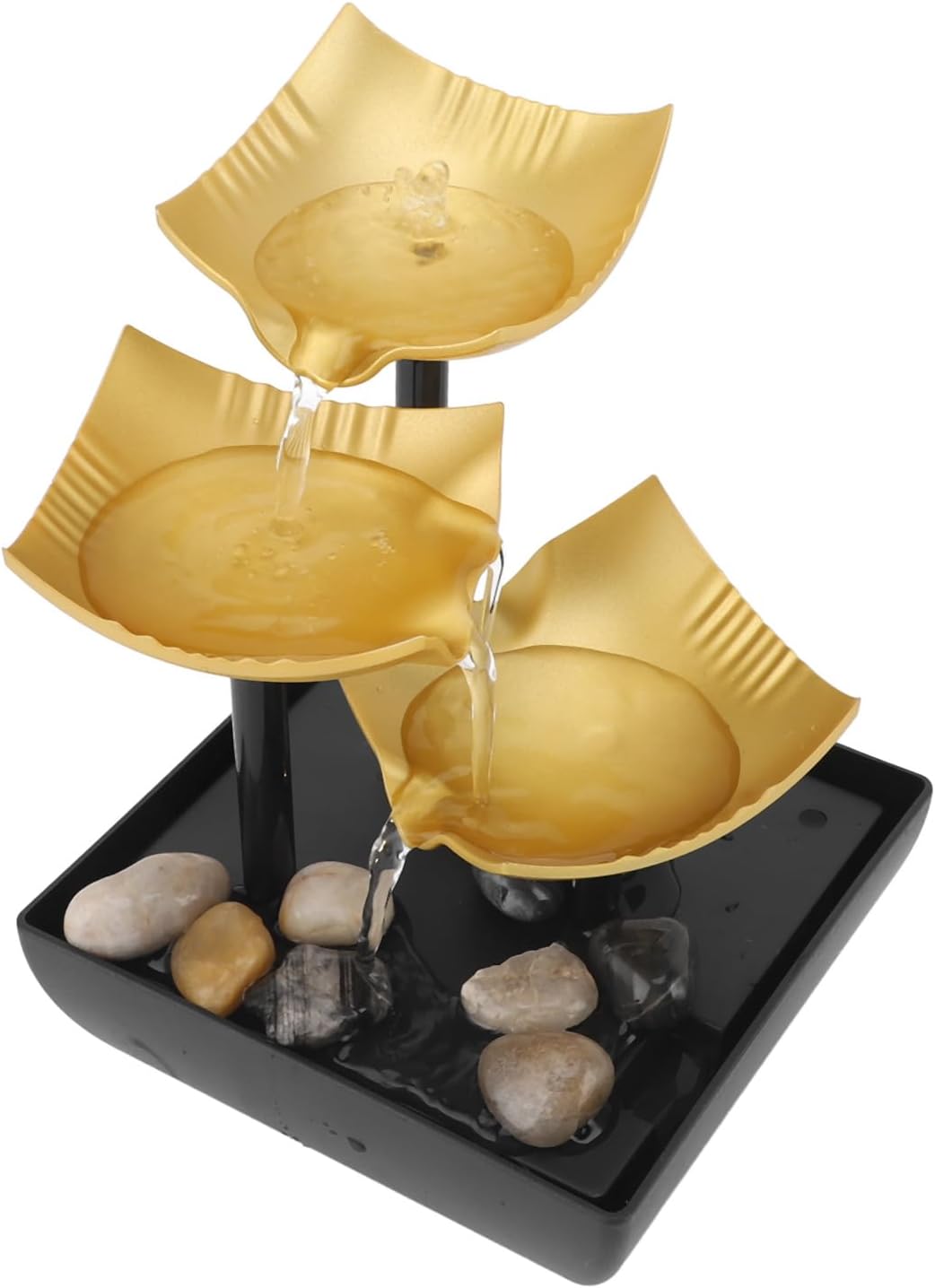 3 Tier Desktop Fountain with LED USB Light