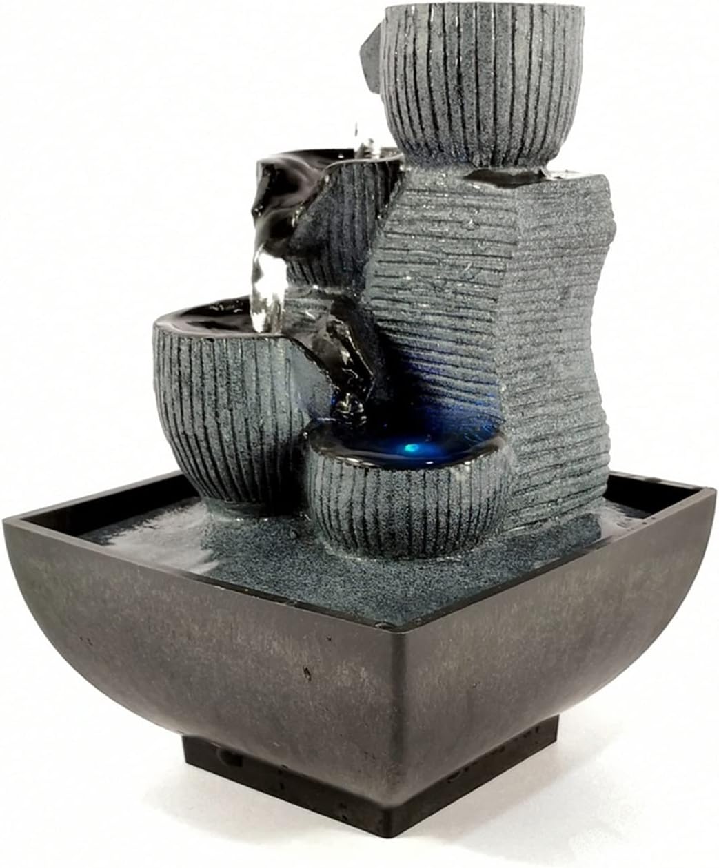 Relaxing Tabletop Fountain With LED Light