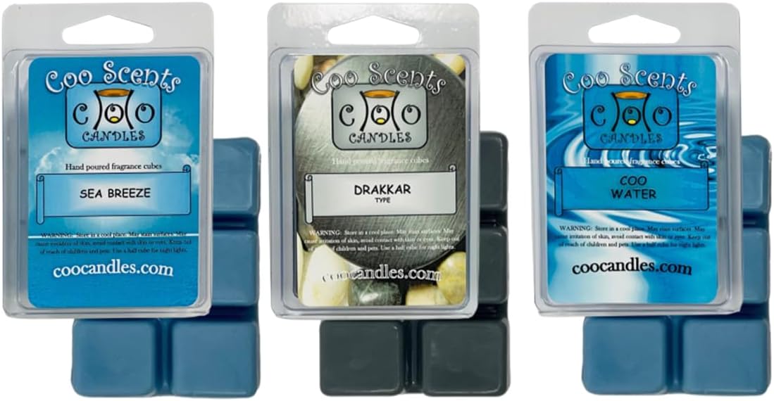 Cool Man Cave Mix Scented Wax Melts 3 Pack - USA Made