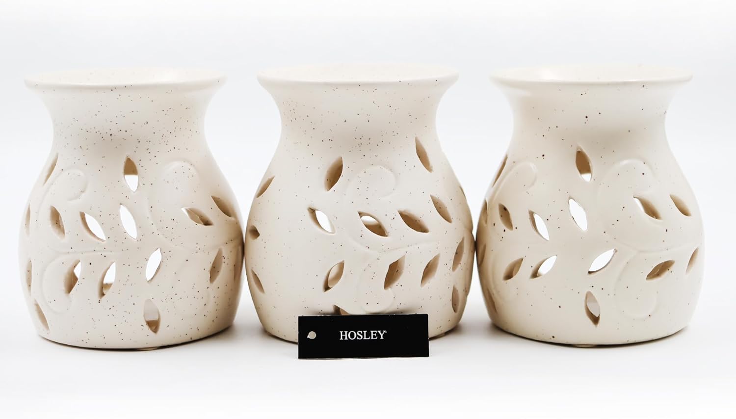 Hosley Elegant Ceramic Oil Warmers Set of 3