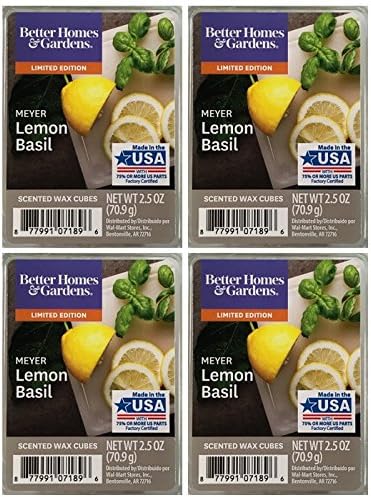 NITRO Better Homes and Gardens Meyer Lemon Basil Wax Cubes 4-Pack