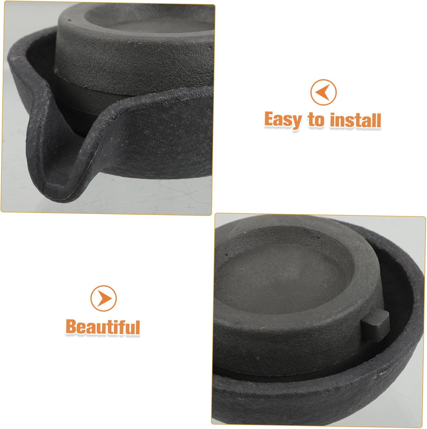 Compact Tabletop Water Fountain with Rotating Mill Design