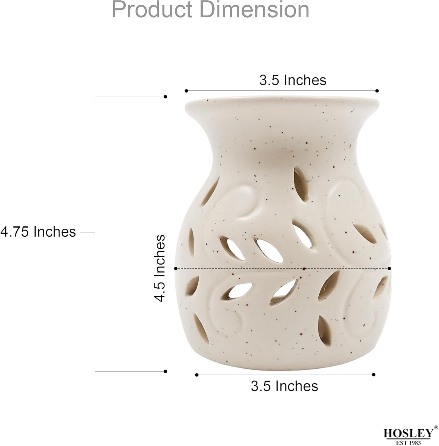 Hosley Elegant Ceramic Oil Warmers Set of 3