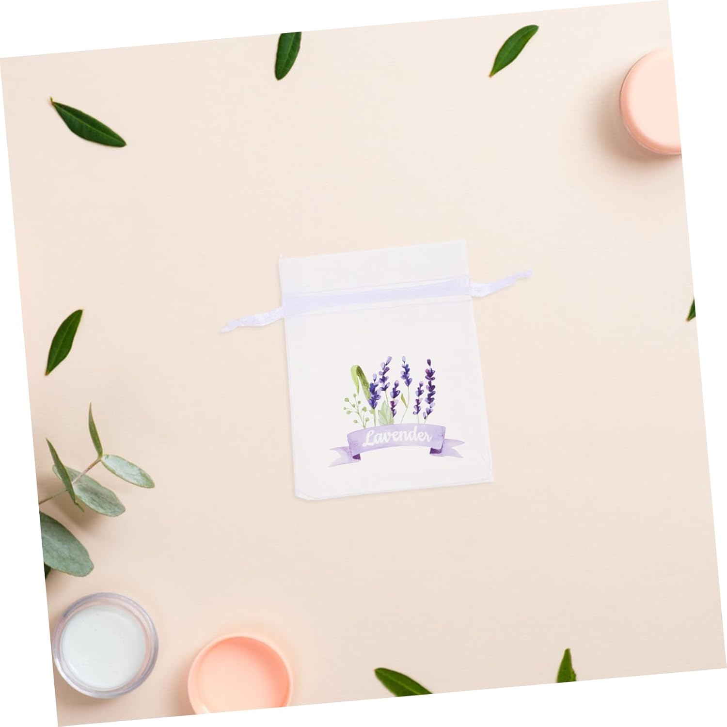 Ciieeo 20pcs Empty Drawstring Sachet Pouches for Lavender