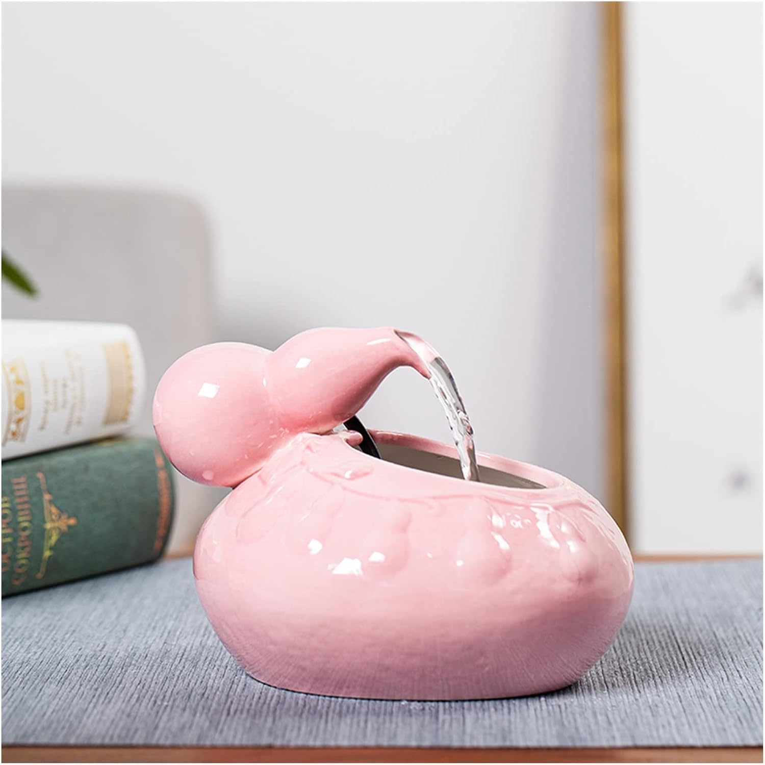 Mini Ceramic Waterfall Indoor Fountain for Home and Office