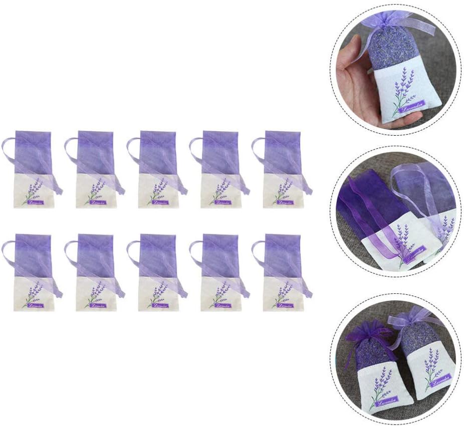 Cabilock 22Pcs Clear Lavender Drawstring Sachets
