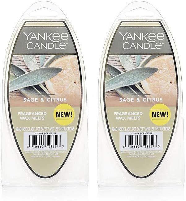 Yankee Candle Lot 2 Sage Citrus Wax Melts