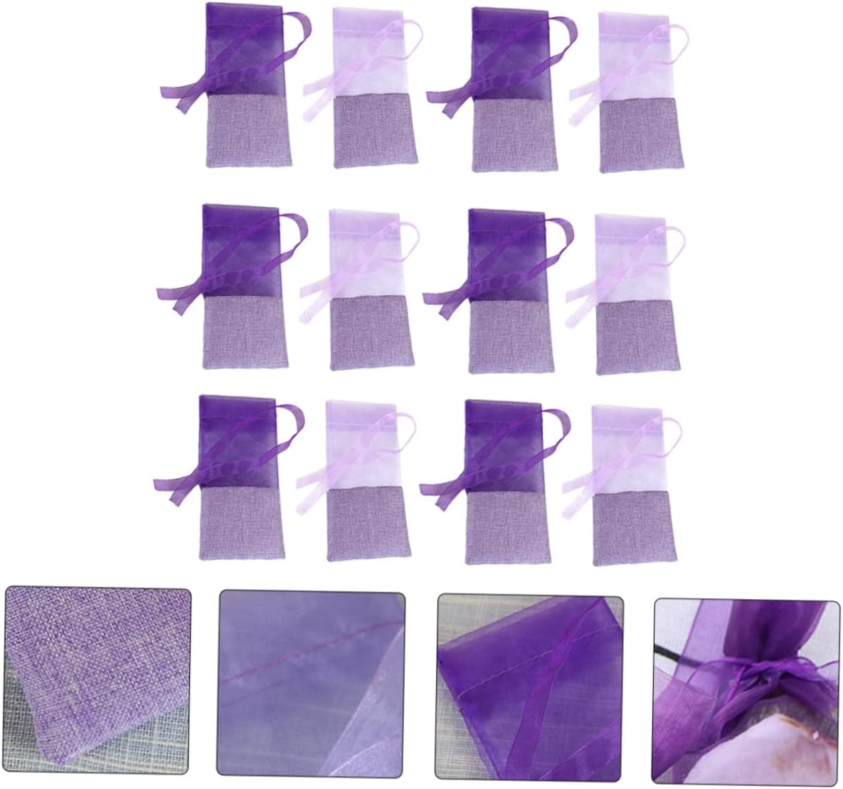 Lavender Sachet Bags 24 Pack for Home Fragrance and Wardrobe Storage