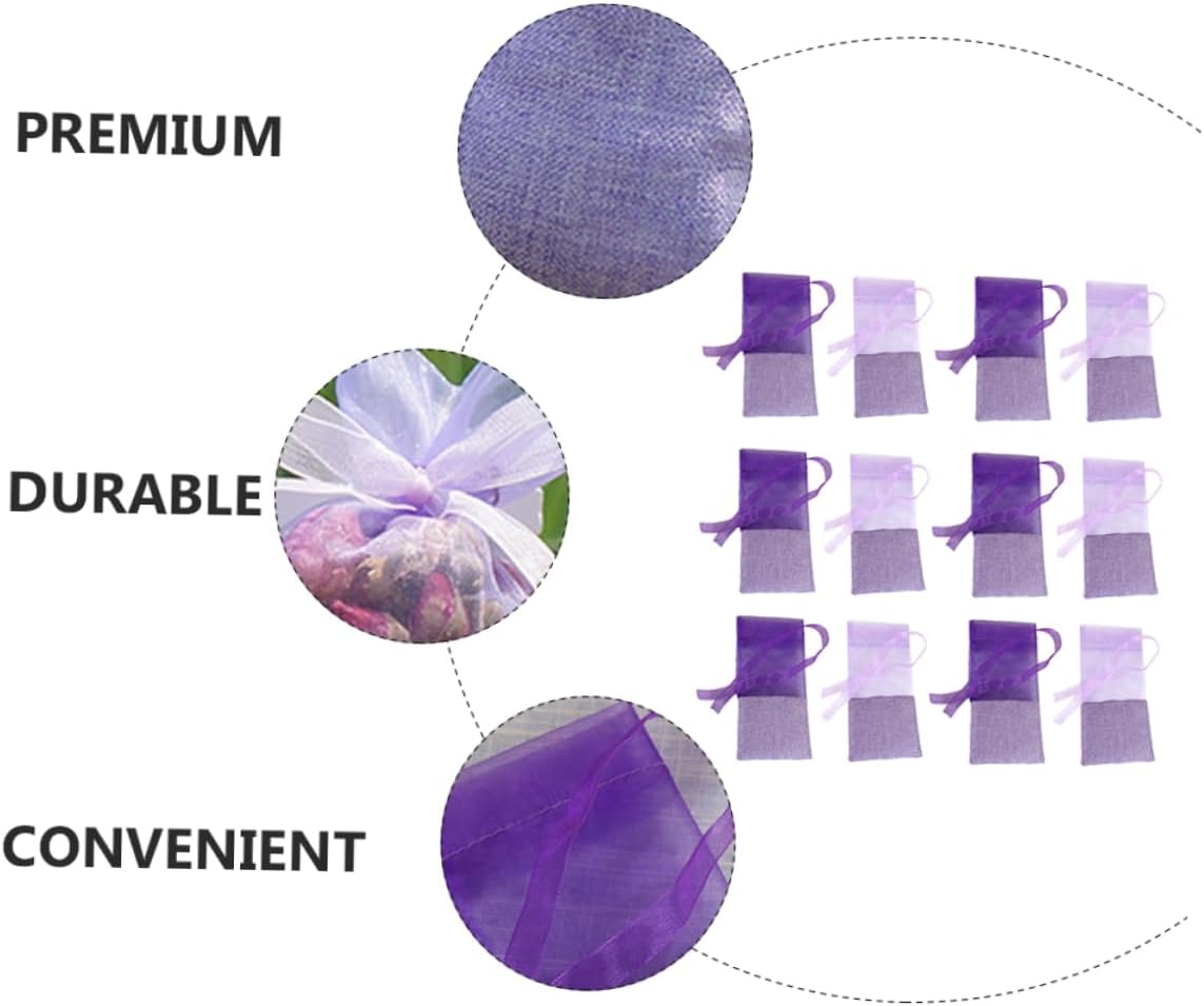 Vaguelly 24Pcs Lavender Sachet Bags for Home and Travel