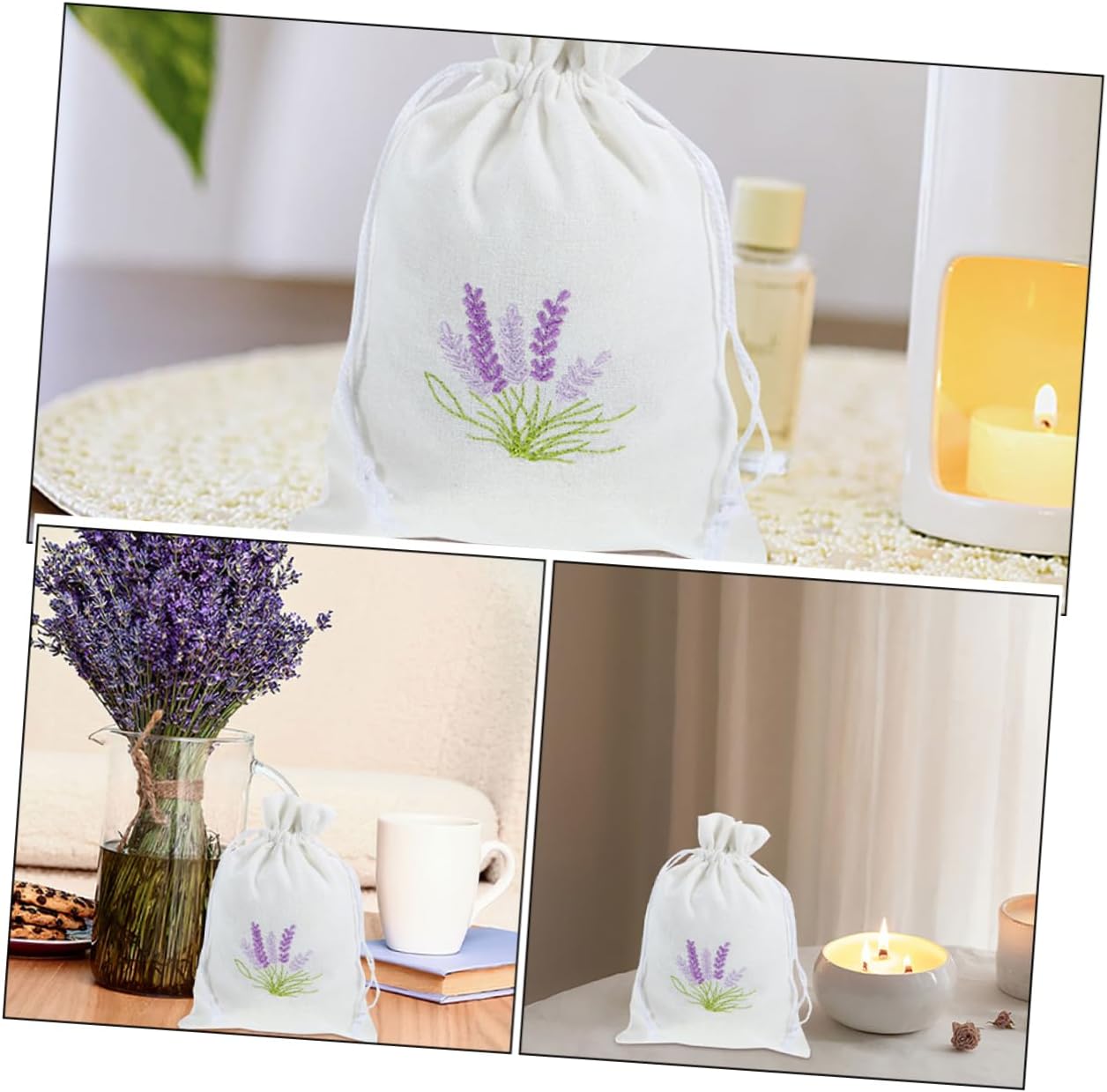 STOBAZA 4pcs Lavender Sachet Bags for Home Organization