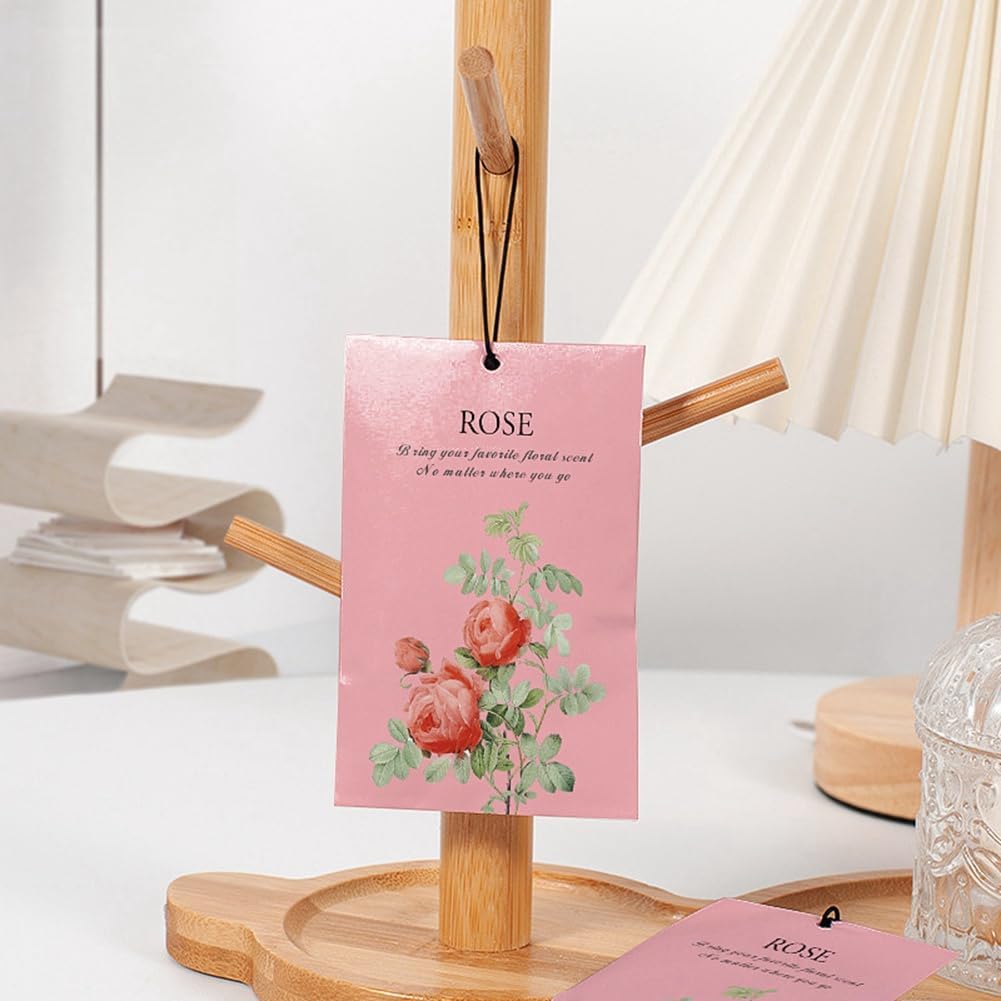 12-Pack Rose Scented Sachets for Drawer and Closet