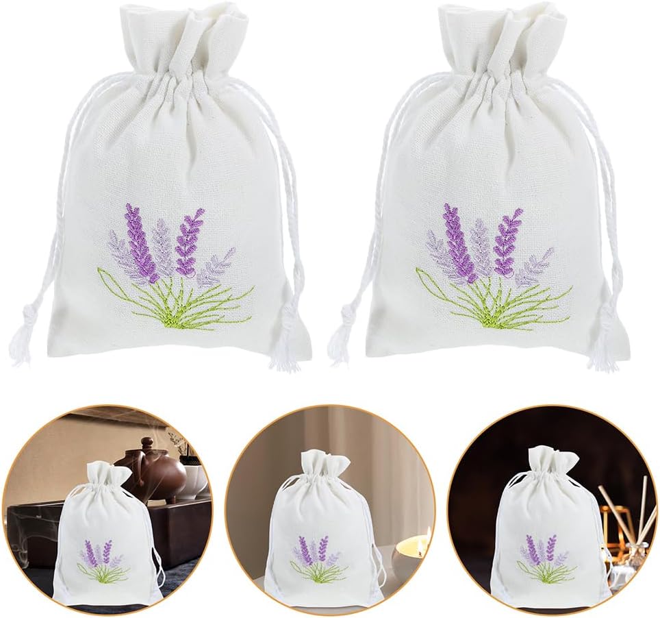 LUOZZY 12pcs Drawstring Sachet Bags for Candy and Lavender