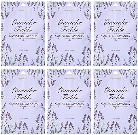 6 Pack Lavender Fields Scented Sachet Drawer Bags Large Air Freshener