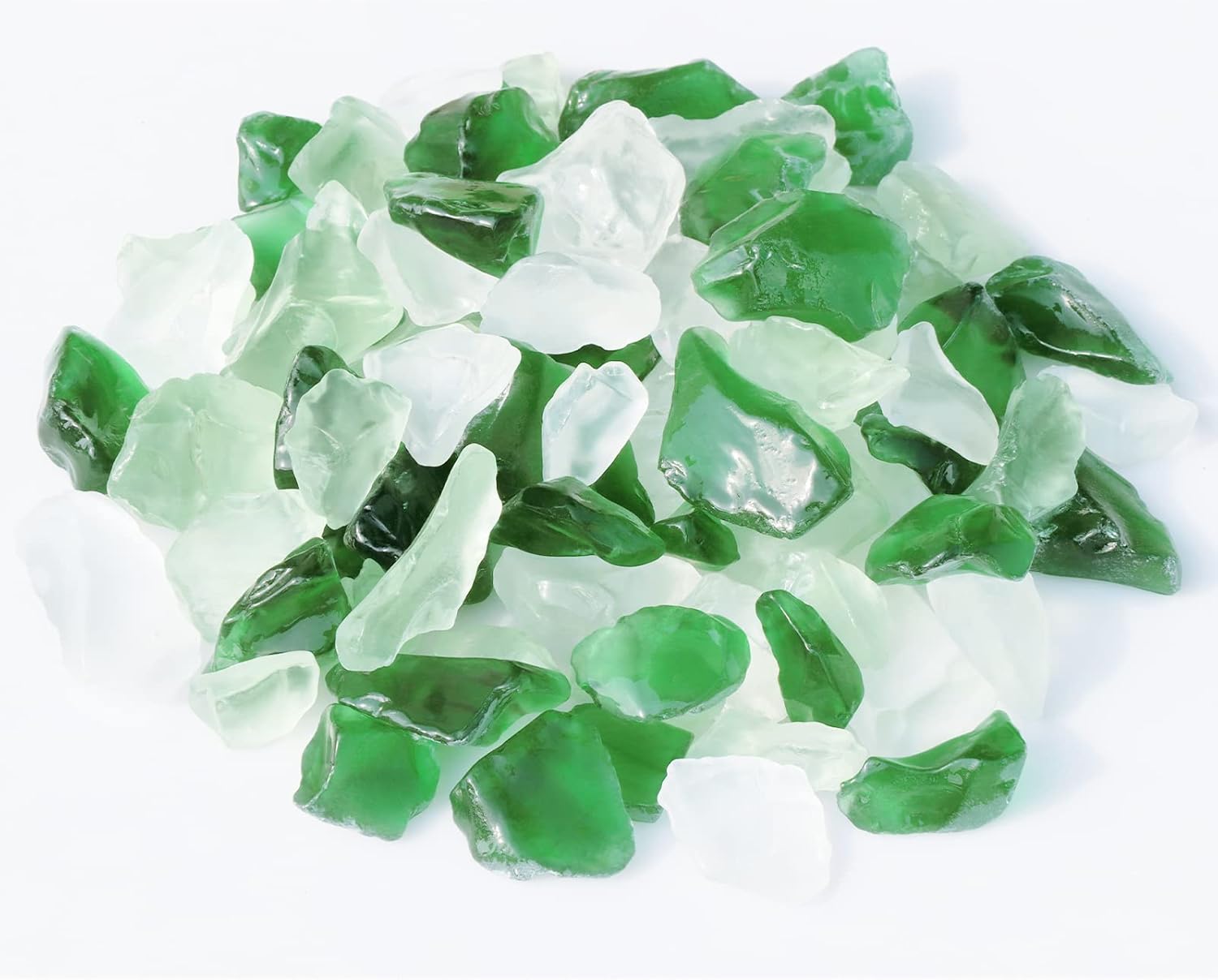 Ausluru 5LB Frosted Sea Glass Vase Fillers