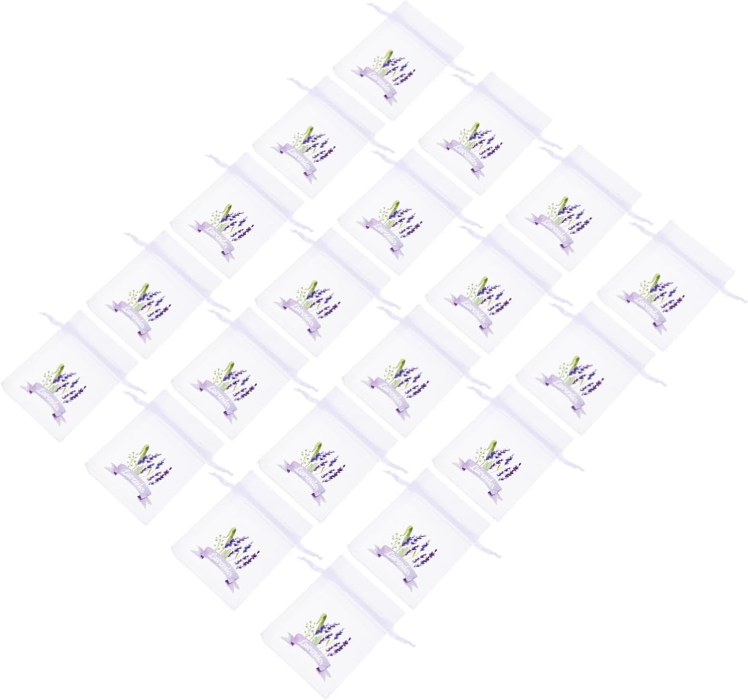 Ciieeo 20pcs Empty Drawstring Sachet Pouches for Lavender