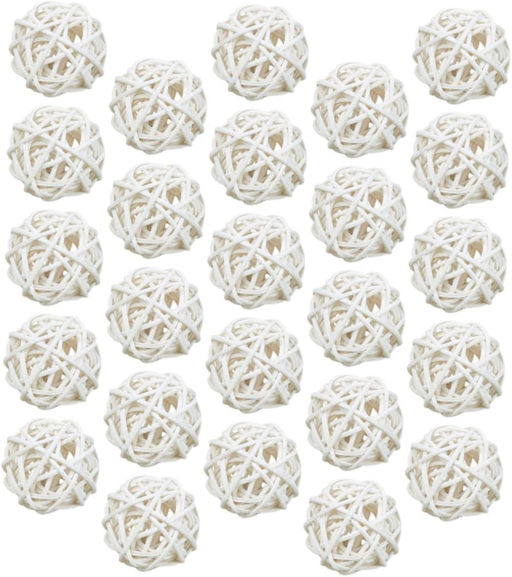 25pcs Handmade Wicker Rattan Balls Aromatherapy Diffuser