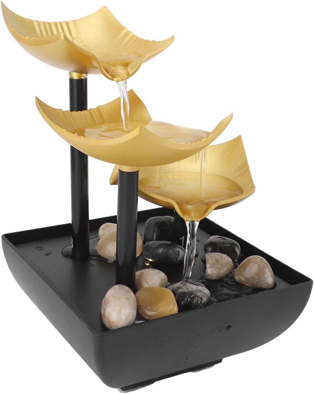 3 Tier Desktop Fountain with LED USB Light