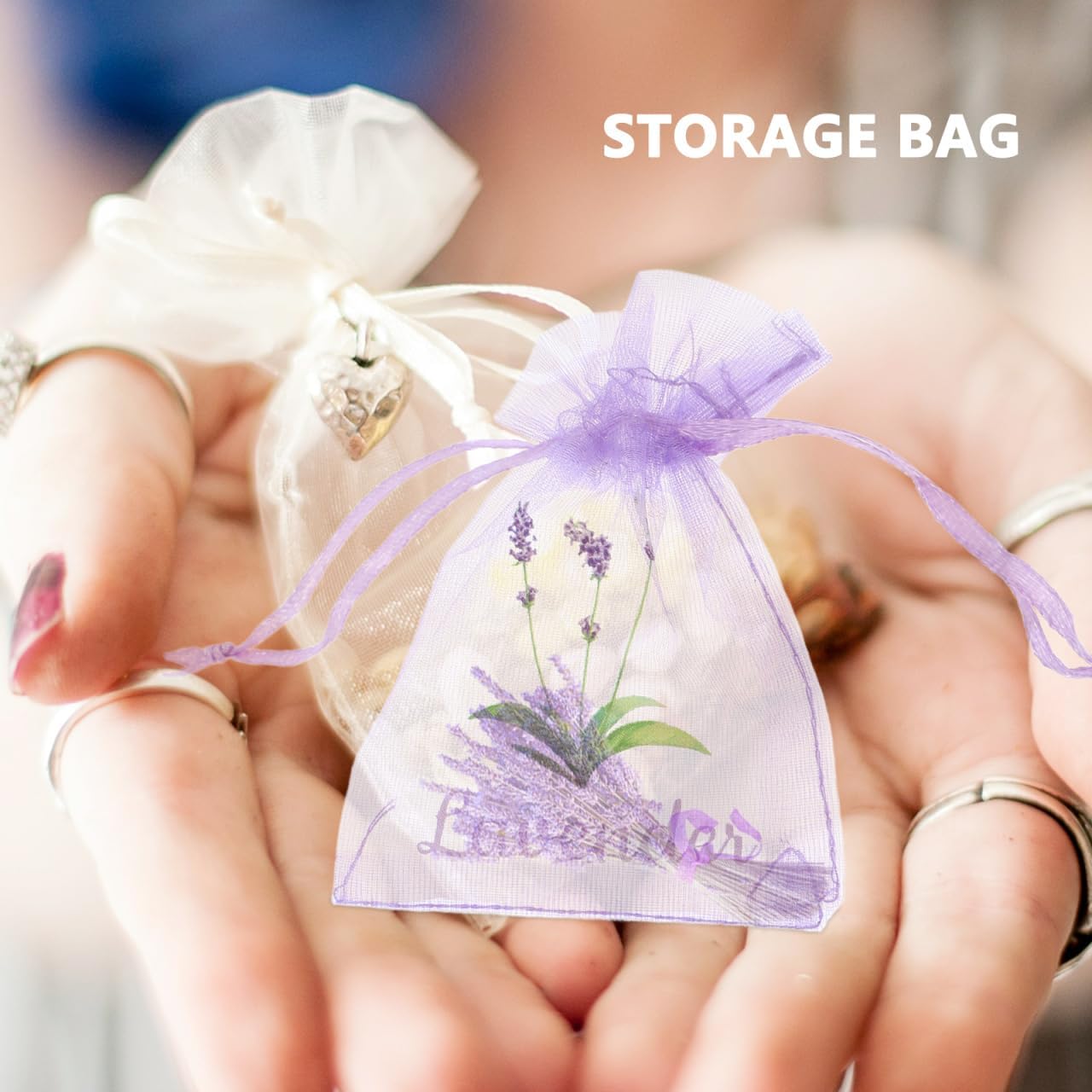 MAGICLULU Lavender Sachets 20pcs Drawstring Storage Pouches