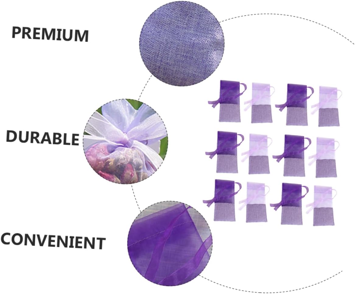 24pcs Lavender Sachet Bags for Closet Air Freshener Decor