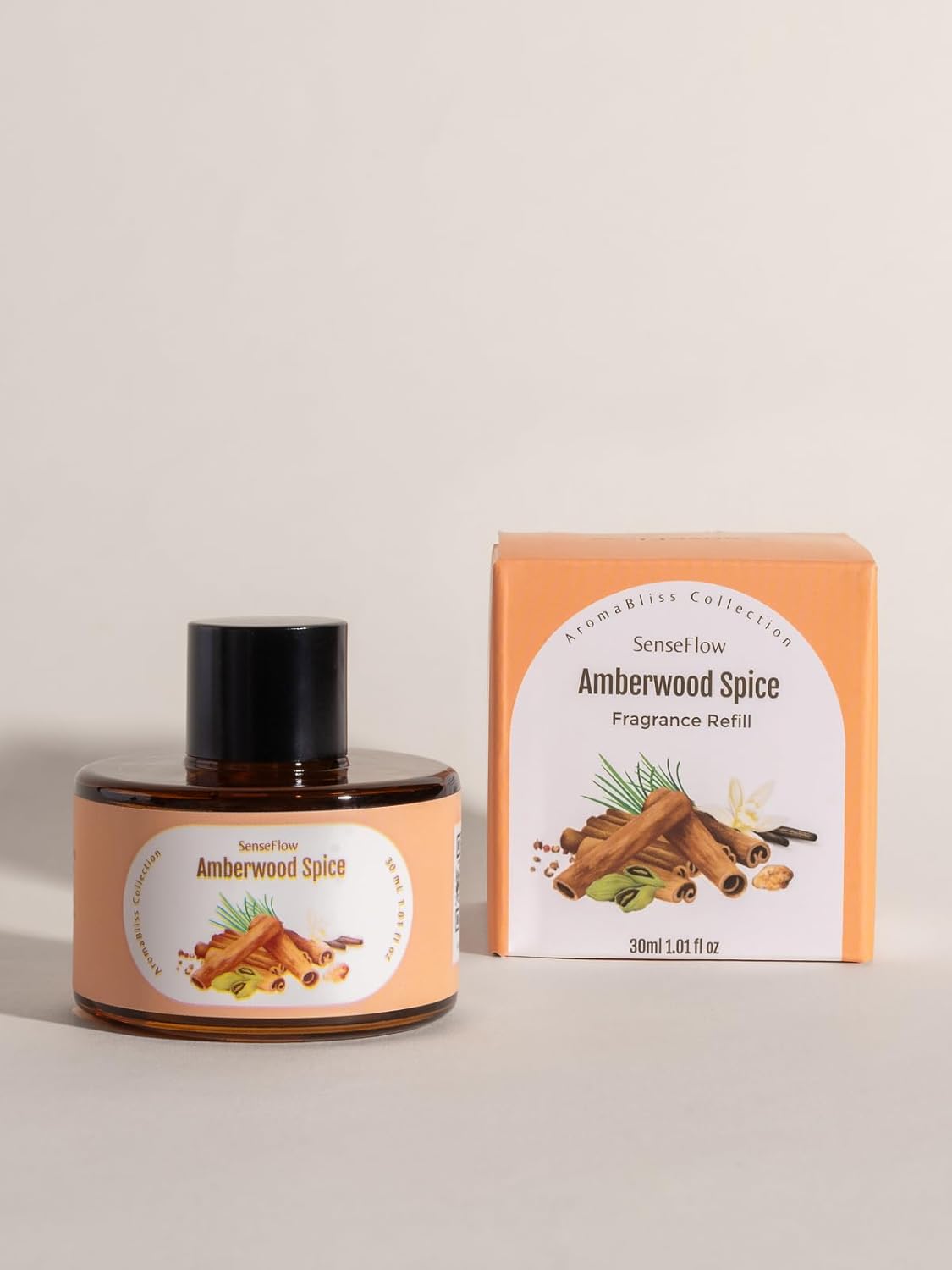 SenseFlow Home Scent Refill for SF101 Amberwood Spice