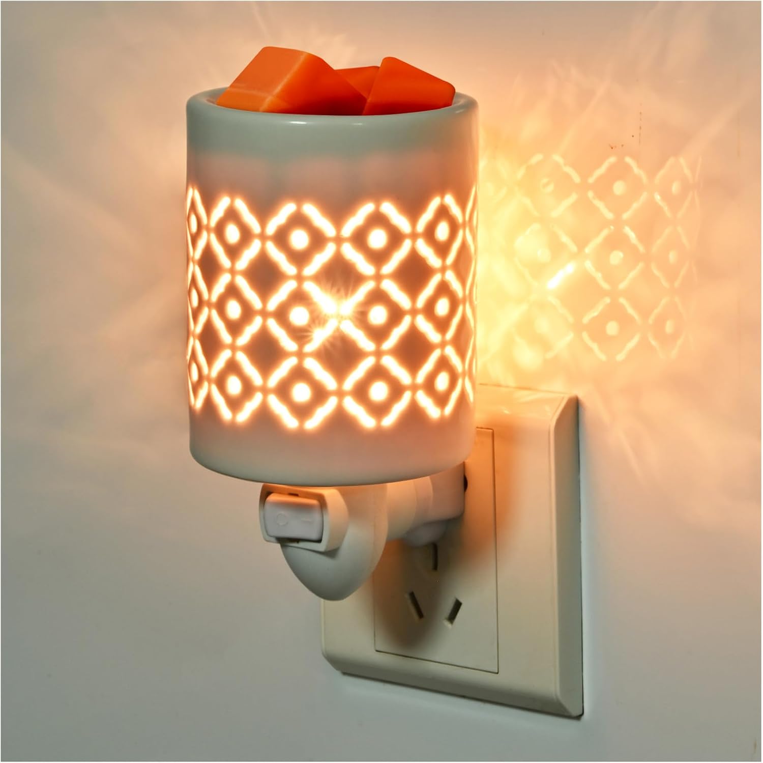 Stylish Plug in Wax Warmer with White Porcelain