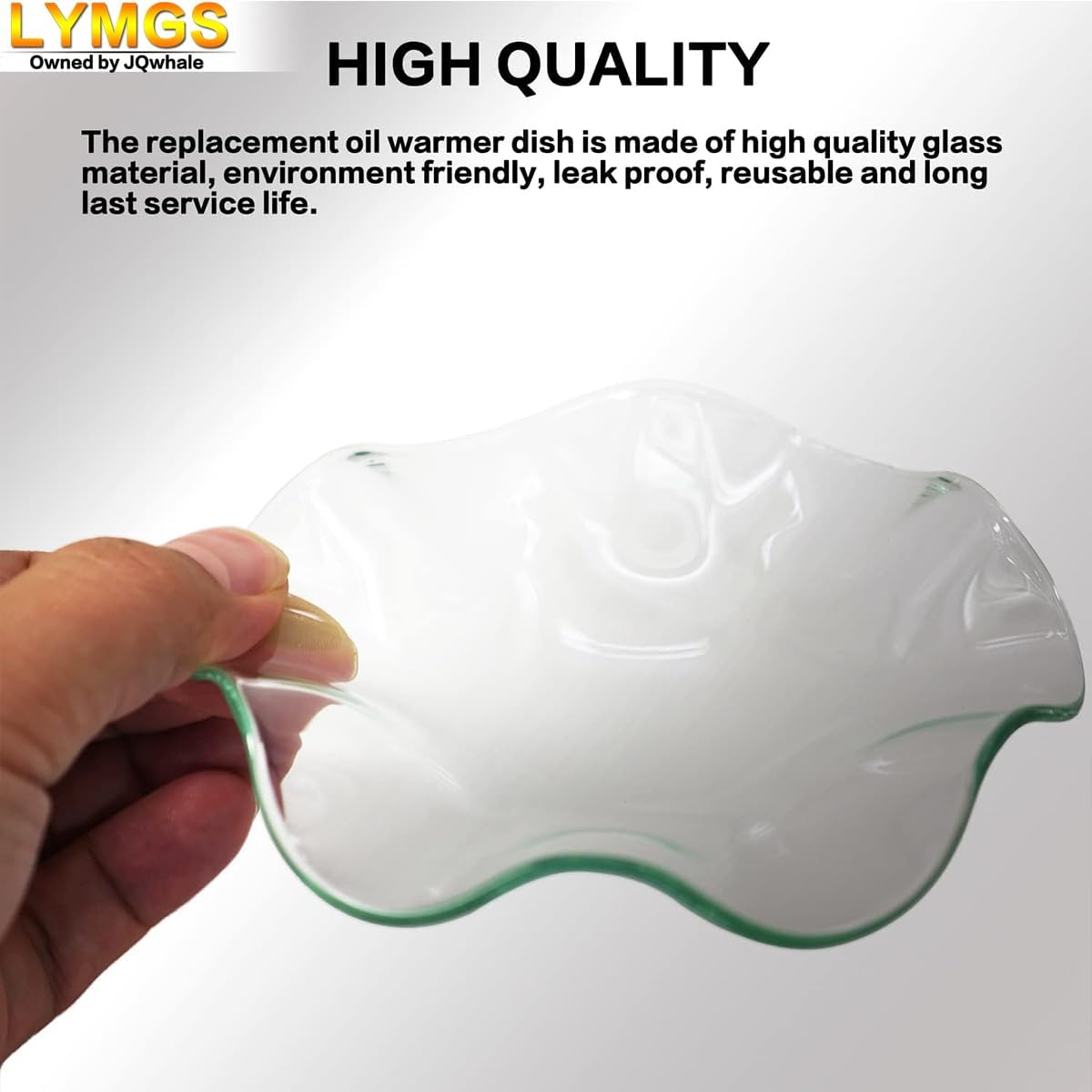 LYMGS 45 Inch Glass Wax Melt Warmer Dish