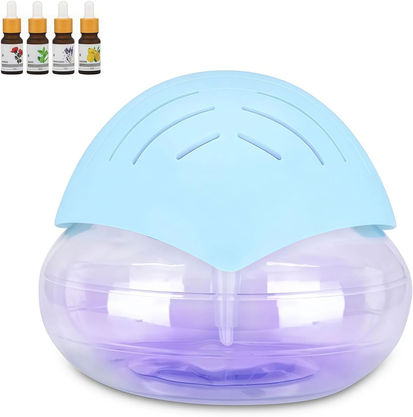 Air Purifier with 4 Bottles of Perfume Blue LED Night Light