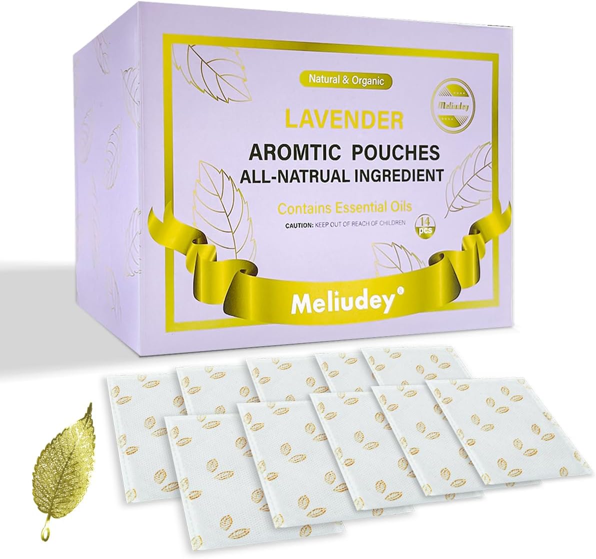 14 Pack Lavender Sachets for Closets and Drawers