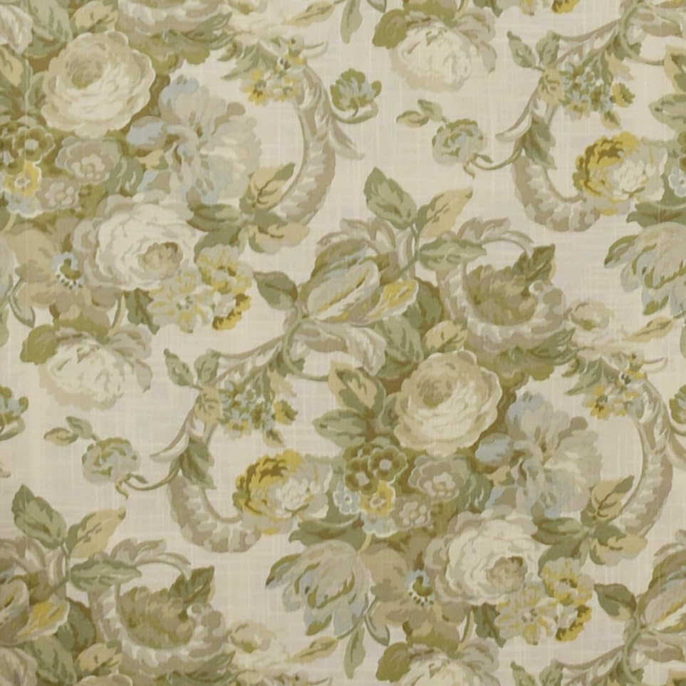Waverly Spring Bling Floral Rod Pocket Valance 52x18 Platinum