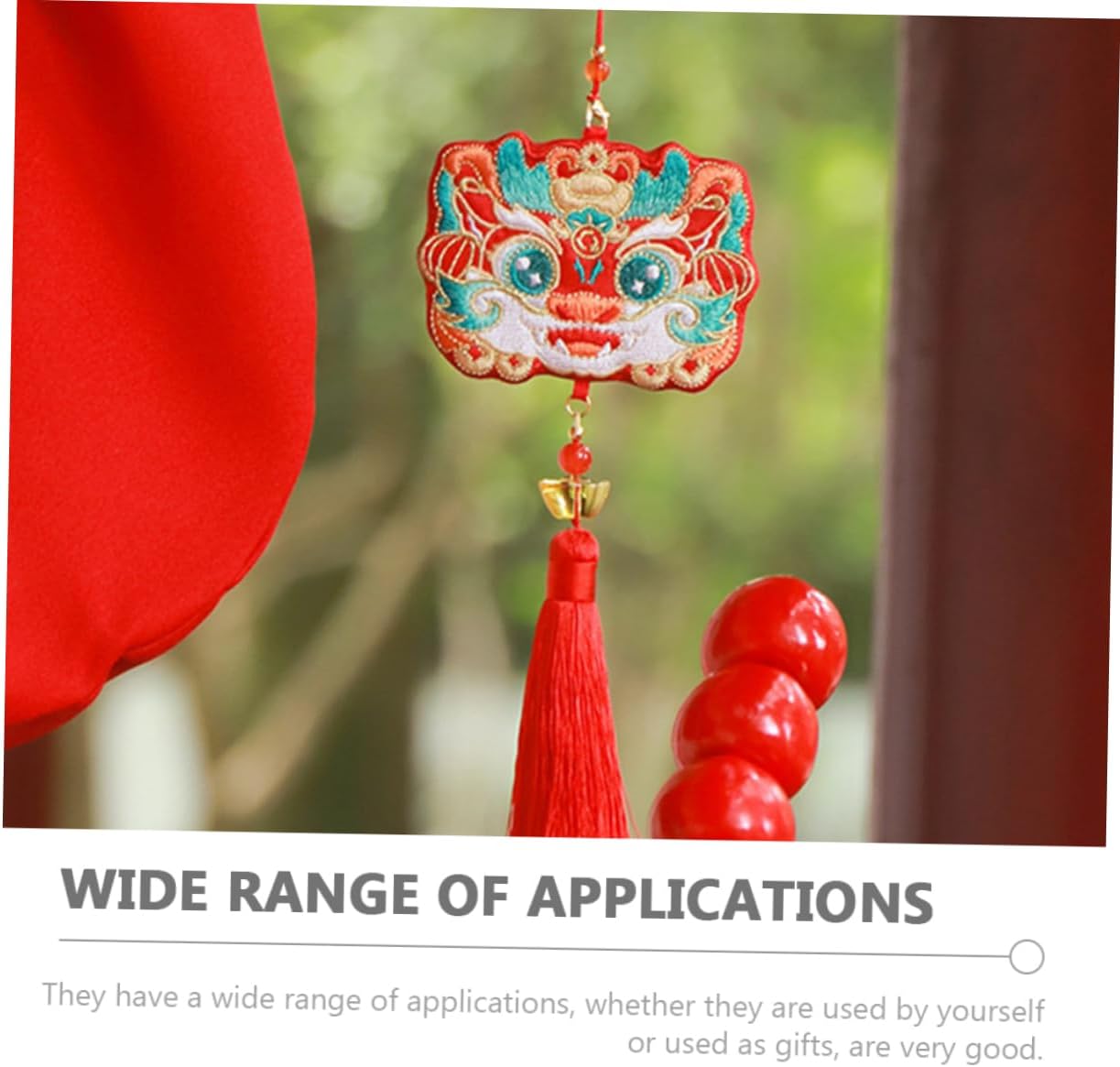 LIFKOME Embroidered Dragon Sachet Holder Bag