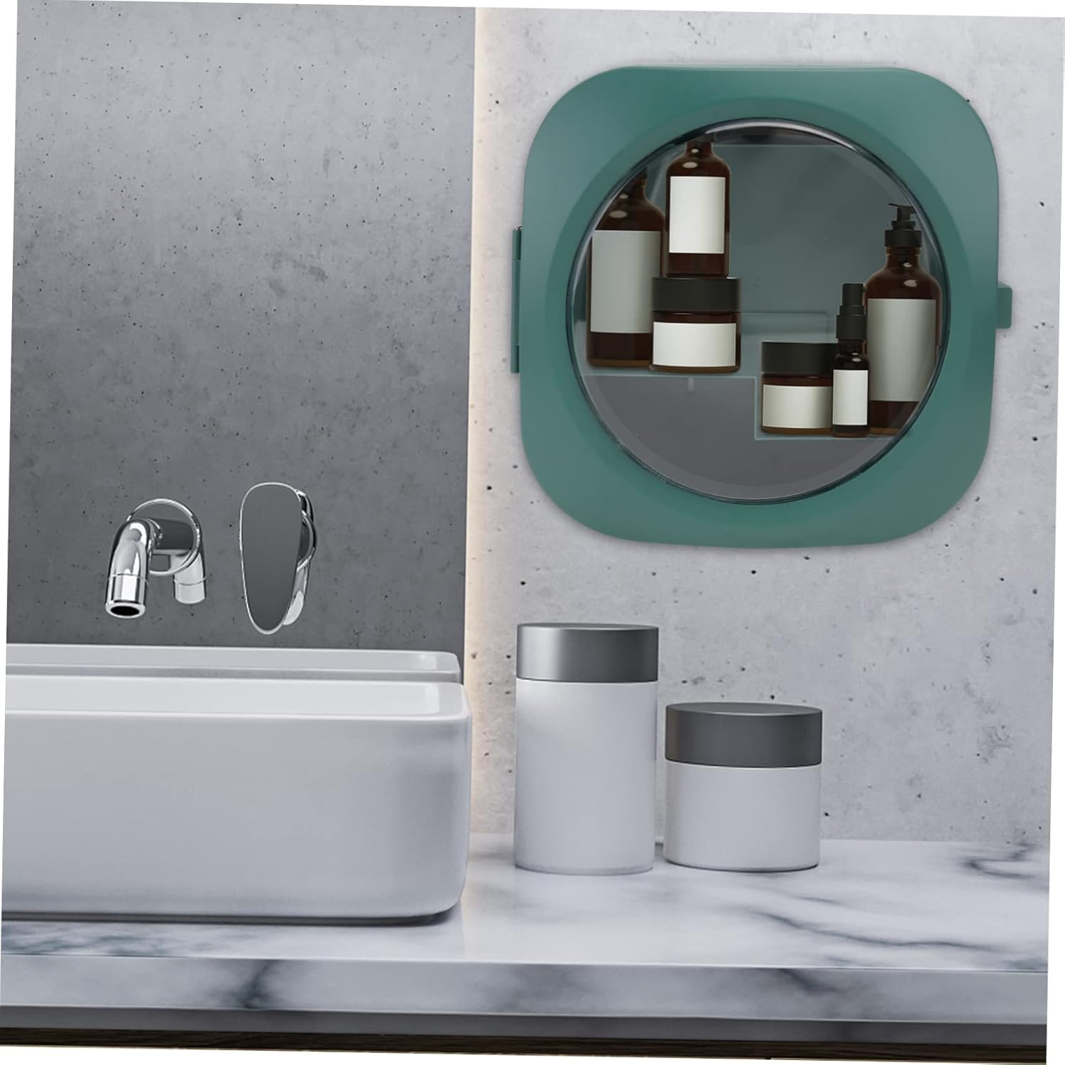 Garneck Wall Mounted Corner Shelf Storage Box