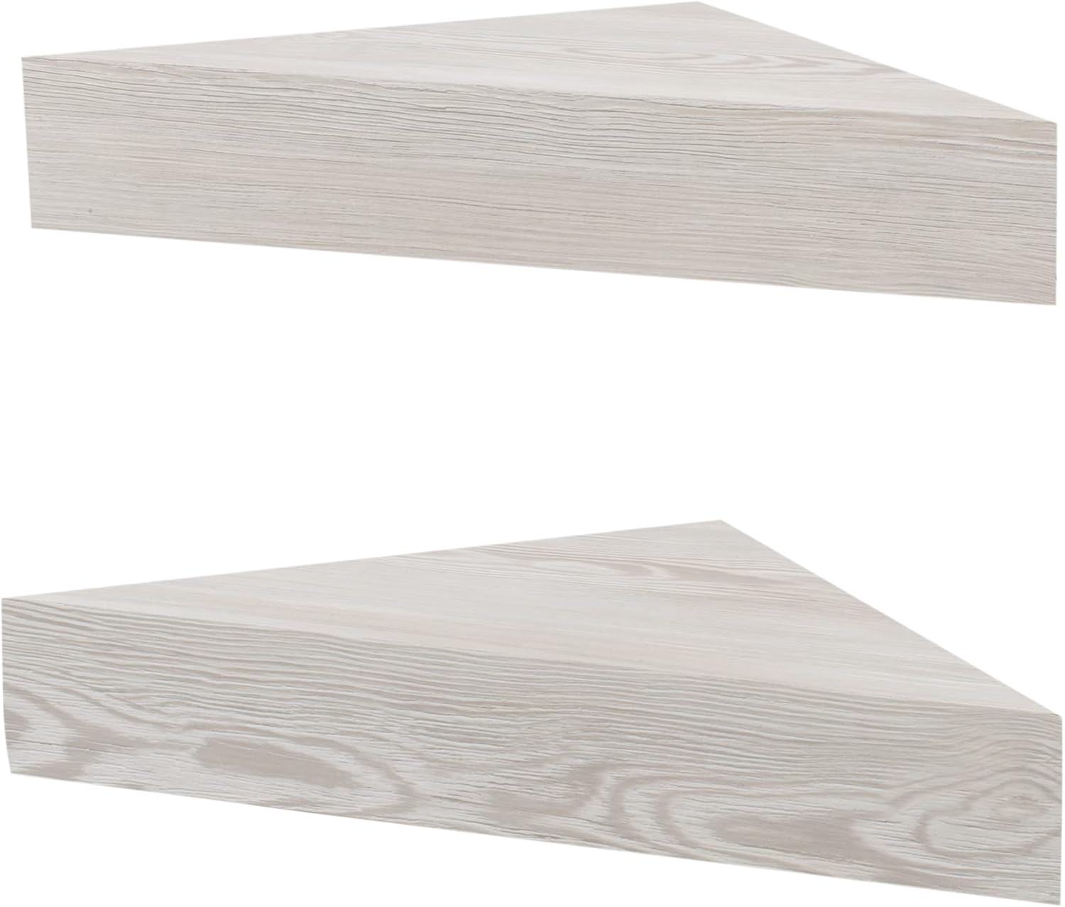 Kiera Grace Rustic Farmhouse Triangle Floating Shelf 2 Pack
