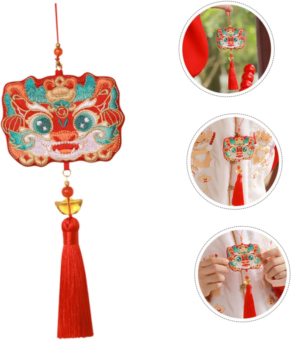 LIFKOME Embroidered Dragon Sachet Holder Bag