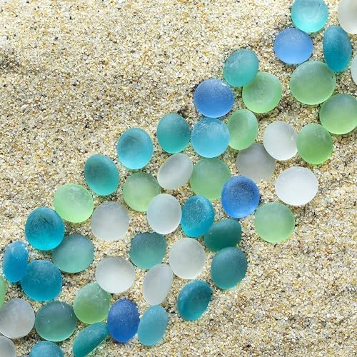 HappyFiller 5 Pound Sea Glass Gems for Vase Fillers and DIY Crafts