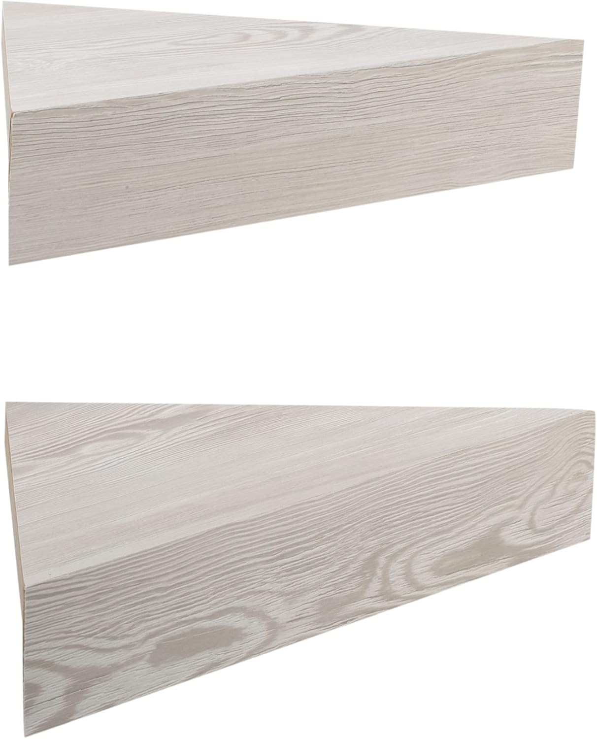Kiera Grace Rustic Farmhouse Triangle Floating Shelf 2 Pack