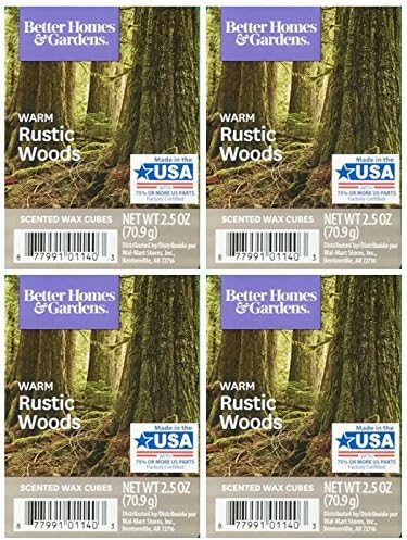 Better Homes and Gardens Warm Rustic Woods Wax Cubes 4-Pack