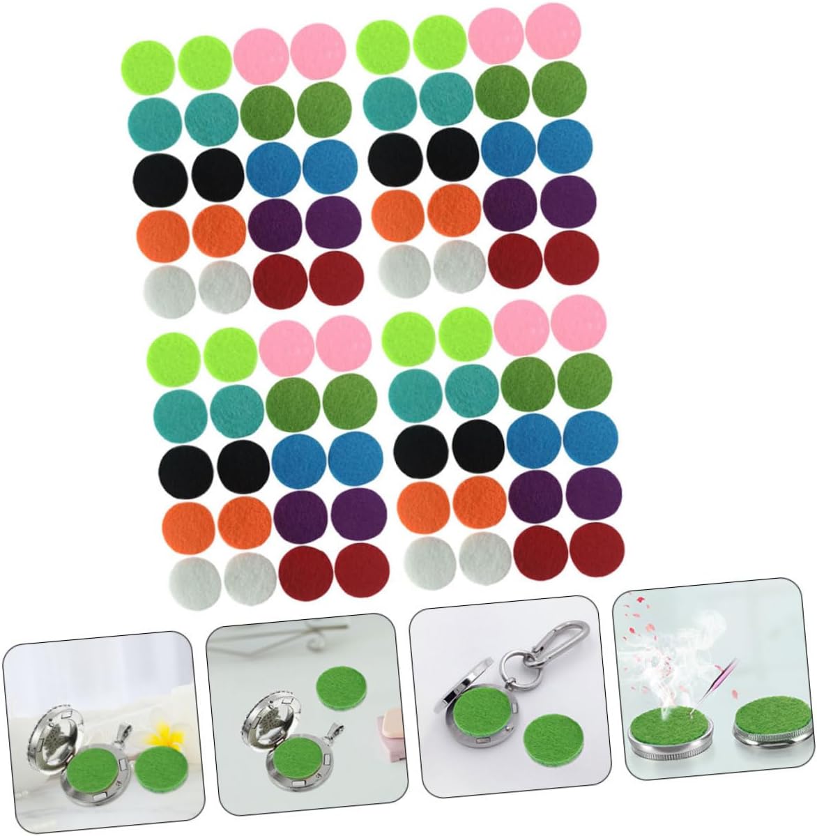 100pcs Cotton Pads for Essential Oil Diffusers