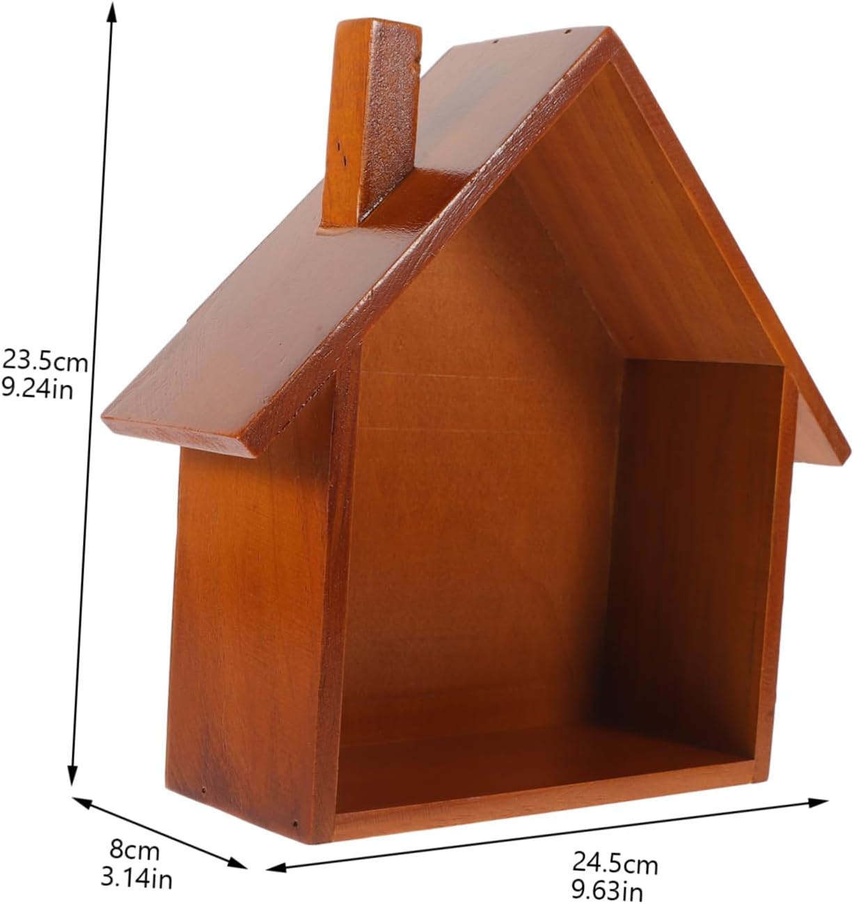 Wooden Floating Wall Shelf Decorative Storage Corner Mount