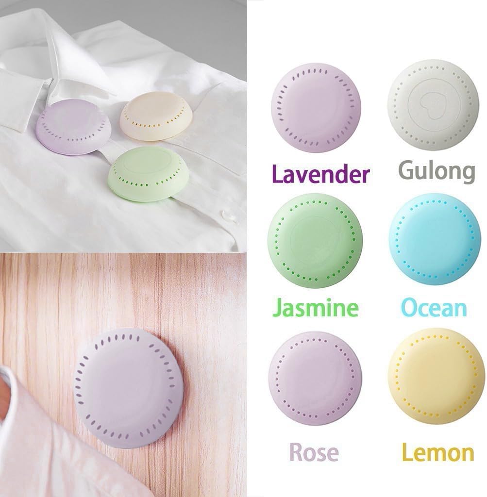 AOIROE Button Round Cotton Scent Sachets for Home