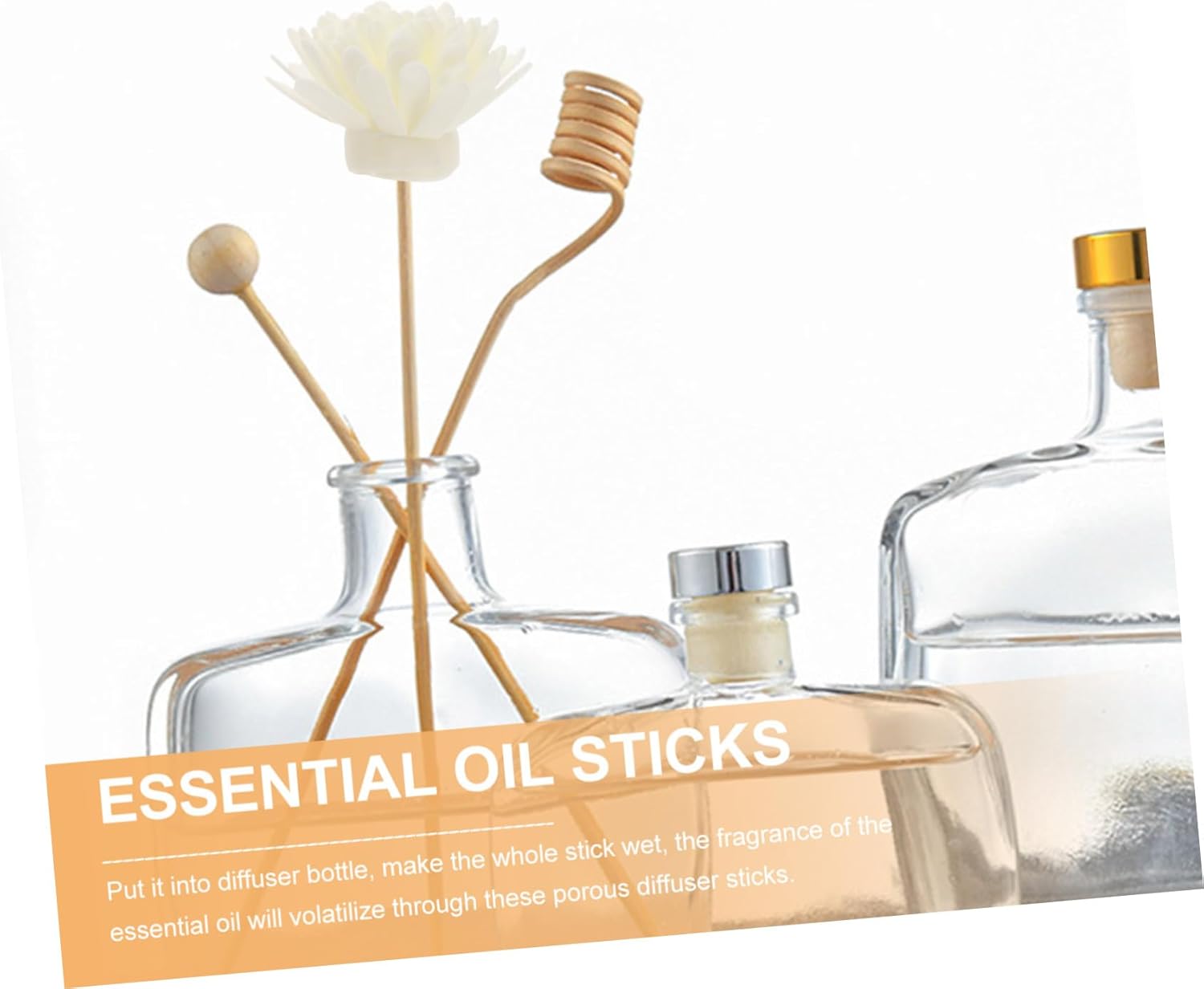Ciieeo Chrysanthemum Aroma Diffuser Sticks 5pcs Natural Rattan