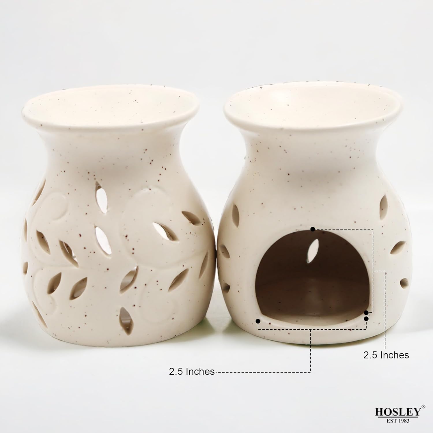 Hosley Elegant Ceramic Oil Warmers Set of 3